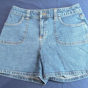 Sonoma Lifestyle Petite Stretch Shorts Size 8p Light Blue Jean Shorts‎ for Women